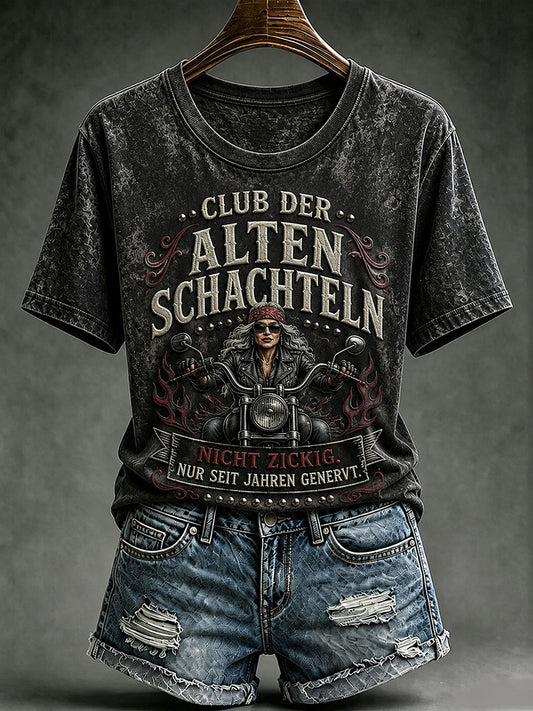 Lässiges T-Shirt für Damen mit witzigem Slogan-Print