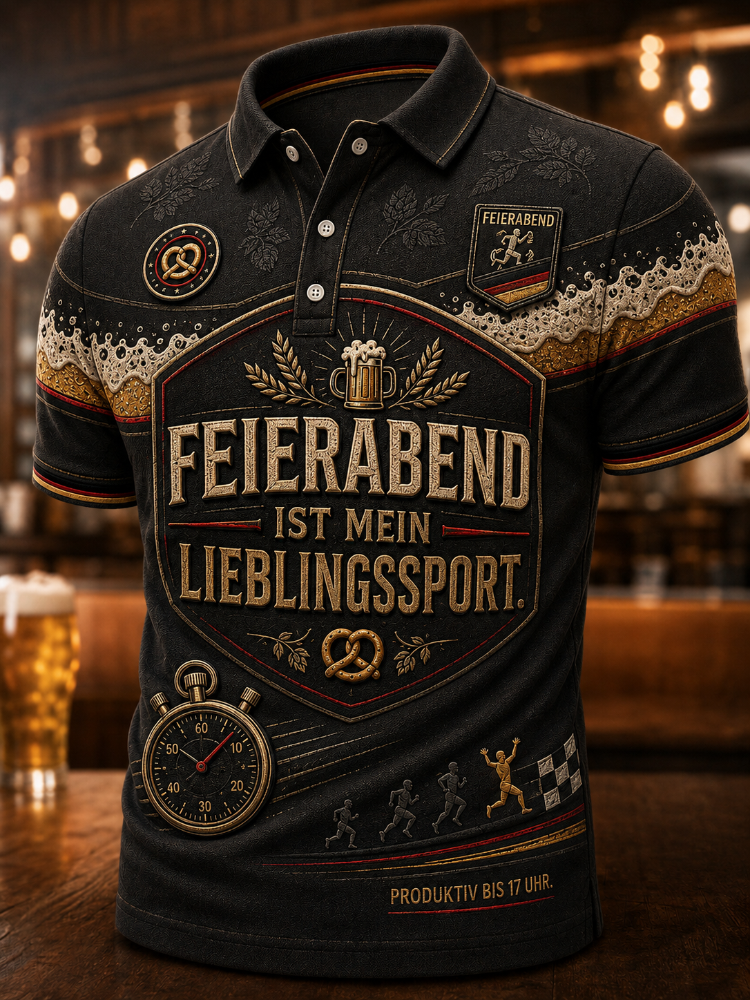 Herren-Slogan-Kurzarmhemd