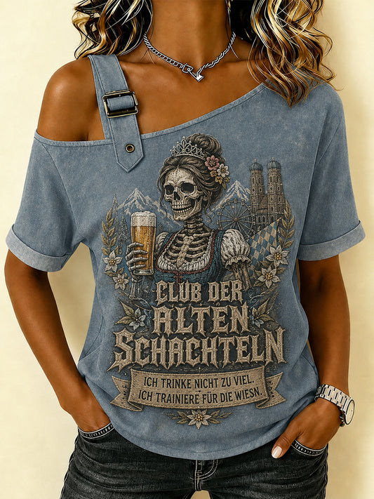 Frauen-T-Shirt mit witzigem Oktoberfest-Print