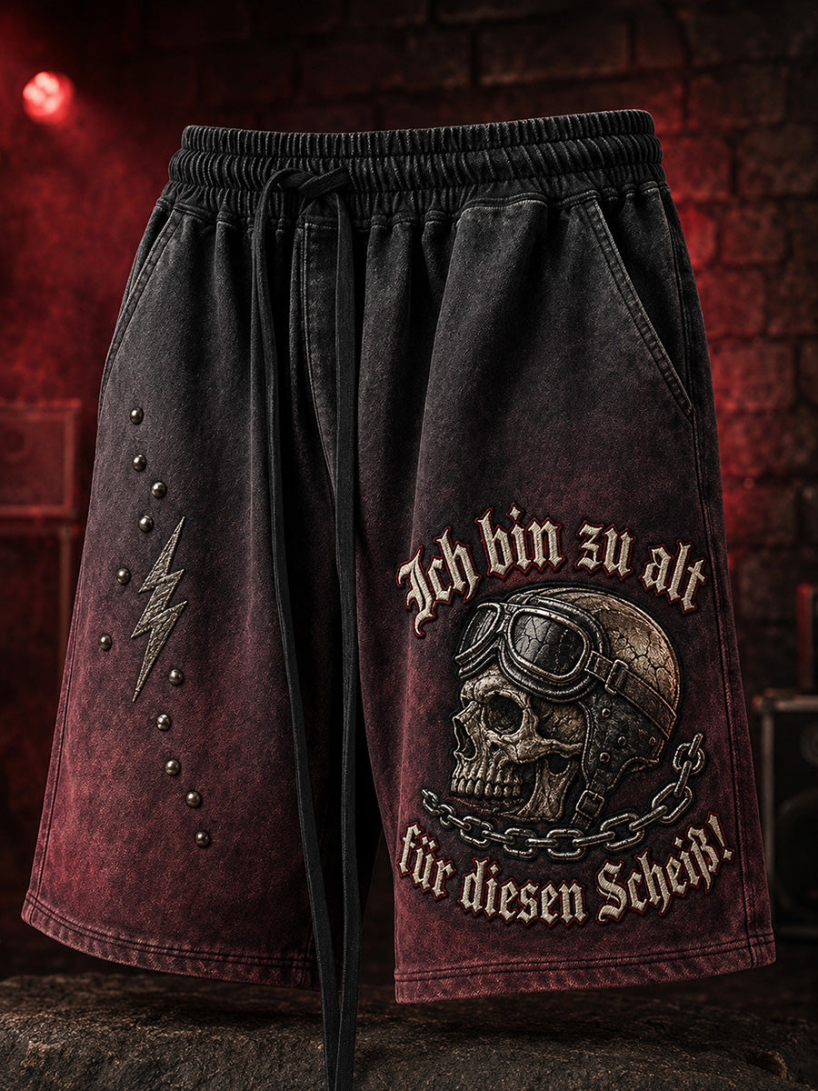 Herren-Ich-bin-zu-alt-für-diesen-Scheiß-Witzige-Shorts