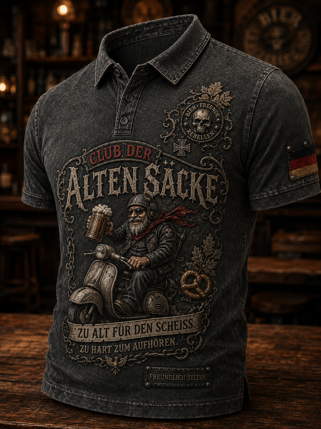 Herren-Humoristisches Slogan-Kurzarmhemd