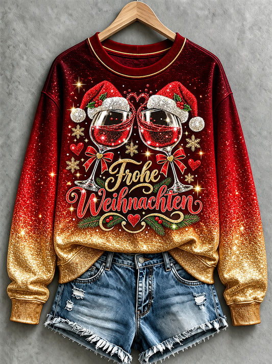 Women's Christmas Print Casual Sweatshirt