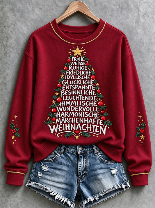 Women's Christmas Print Casual Sweatshirt
