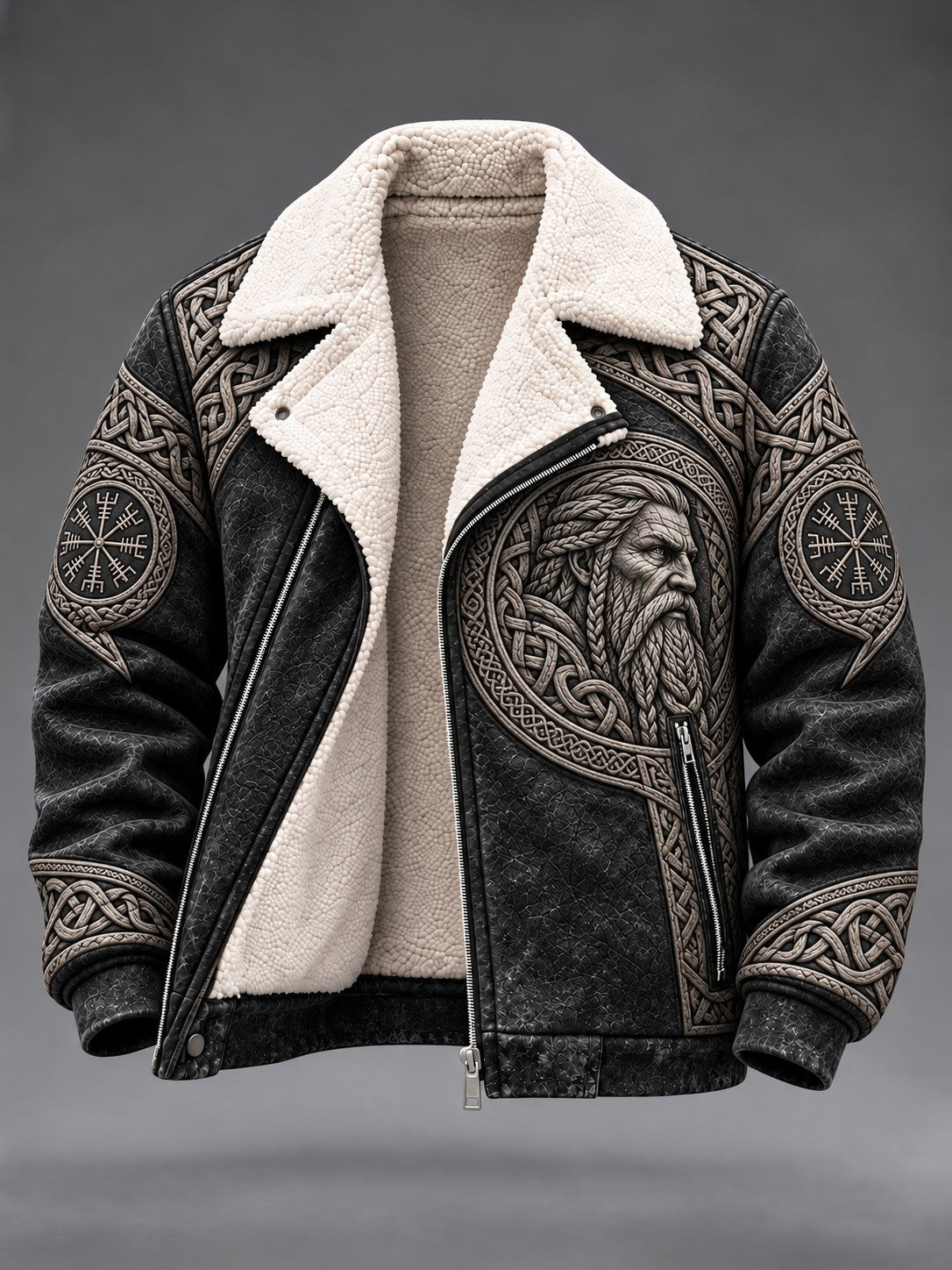 Vikinger-Plüschjacke für Herren