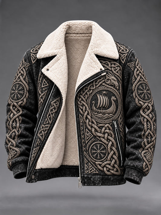 Vikinger-Plüschjacke für Herren